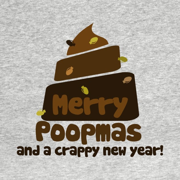 Merry POOPmas and a crappy new year christmas humor by bubbsnugg